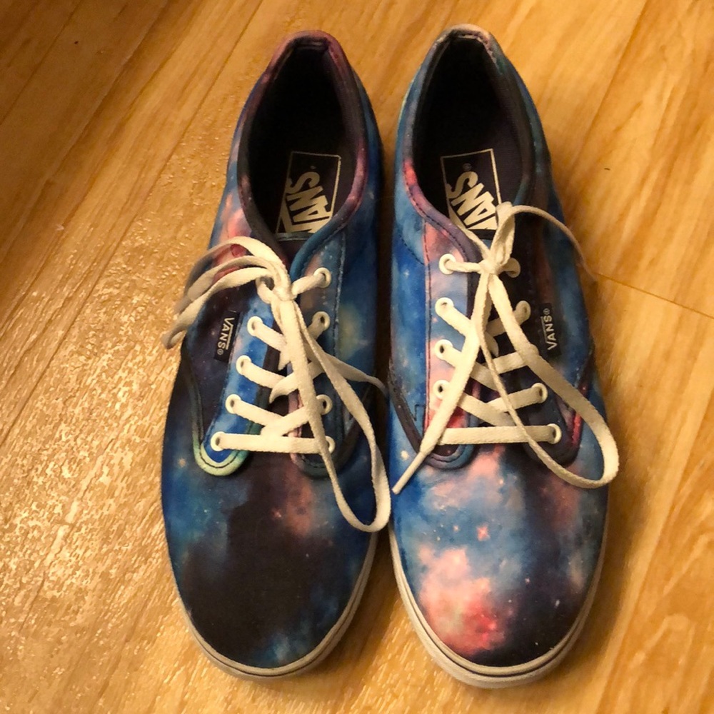 Vans galaxy print shoes